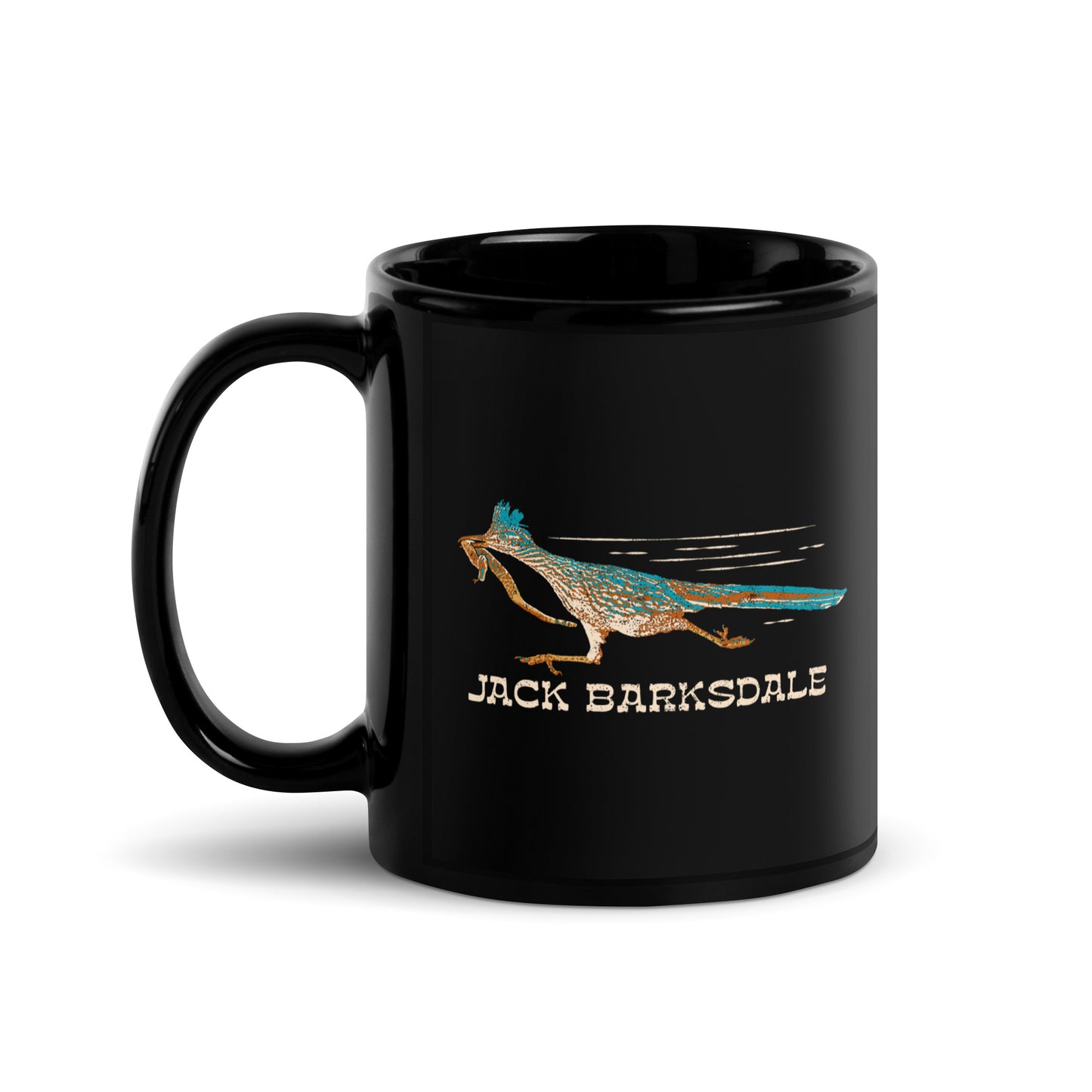 Road Runner Black Glossy Mug