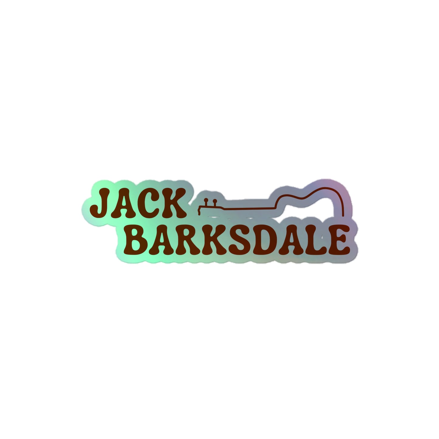Jack Barksdale Folk Logo Holographic Sticker