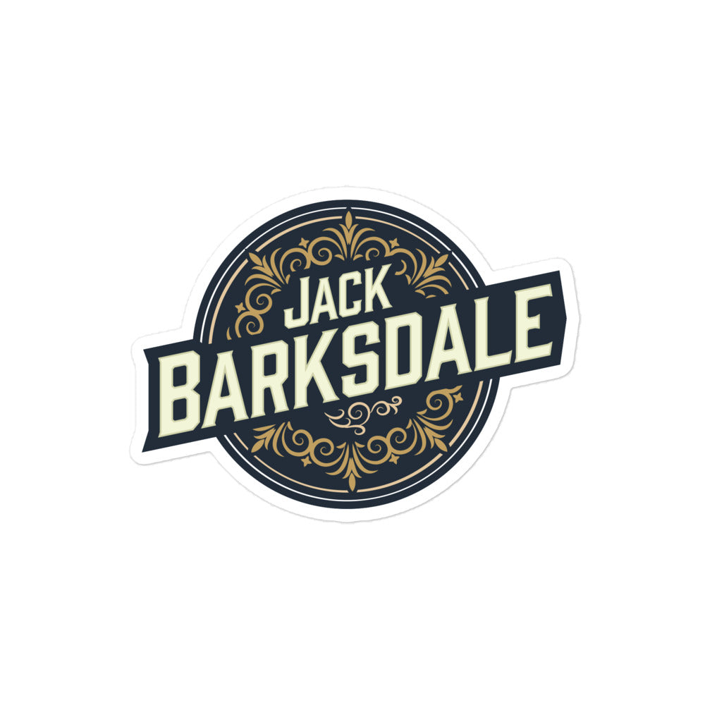 Jack Barksdale Round Logo Sticker