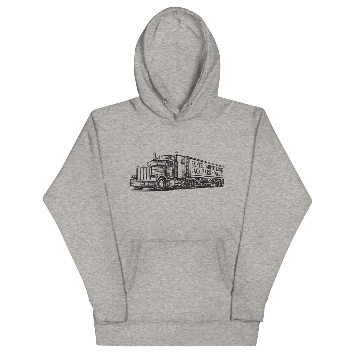 Painted White Line Unisex Hoodie