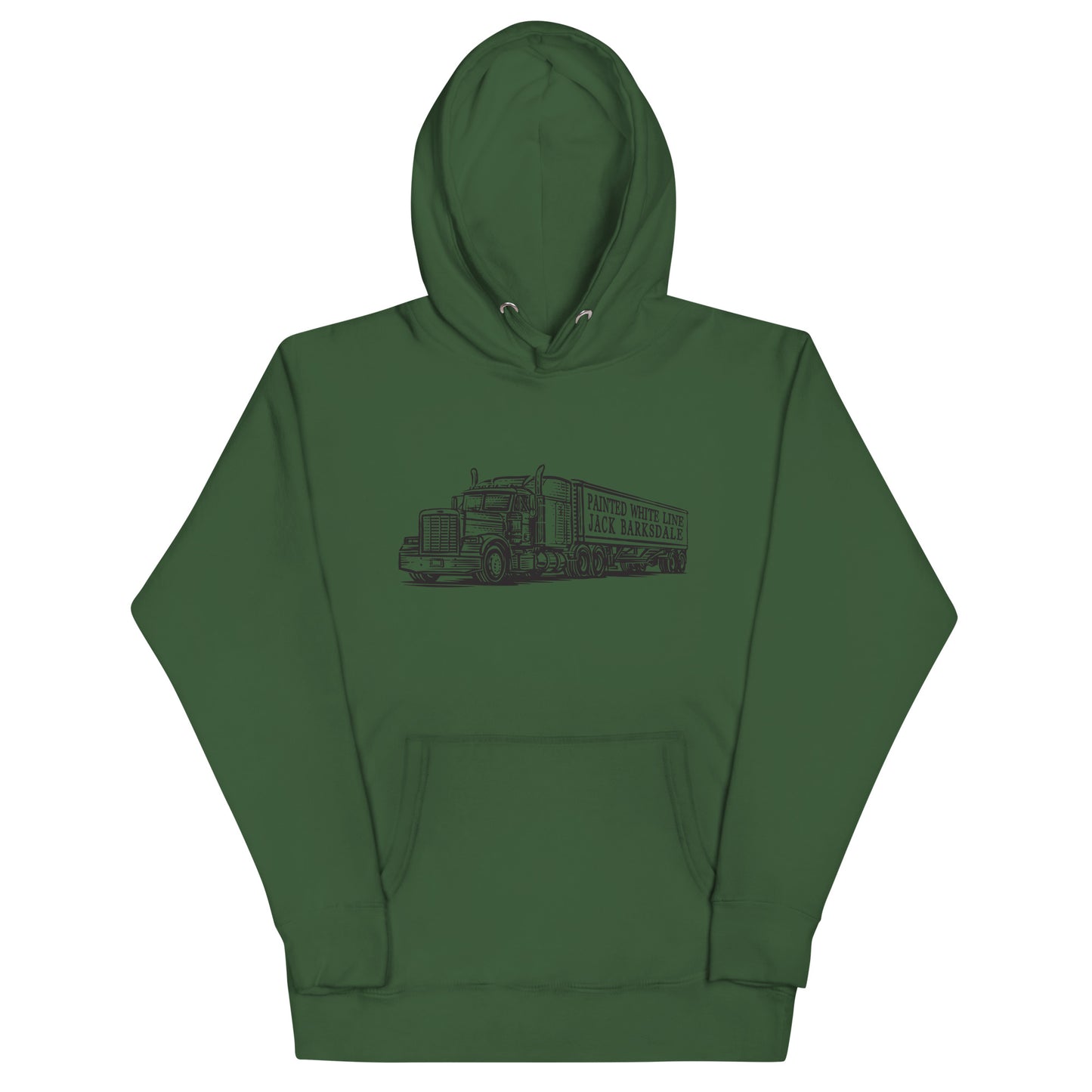 Painted White Line Unisex Hoodie