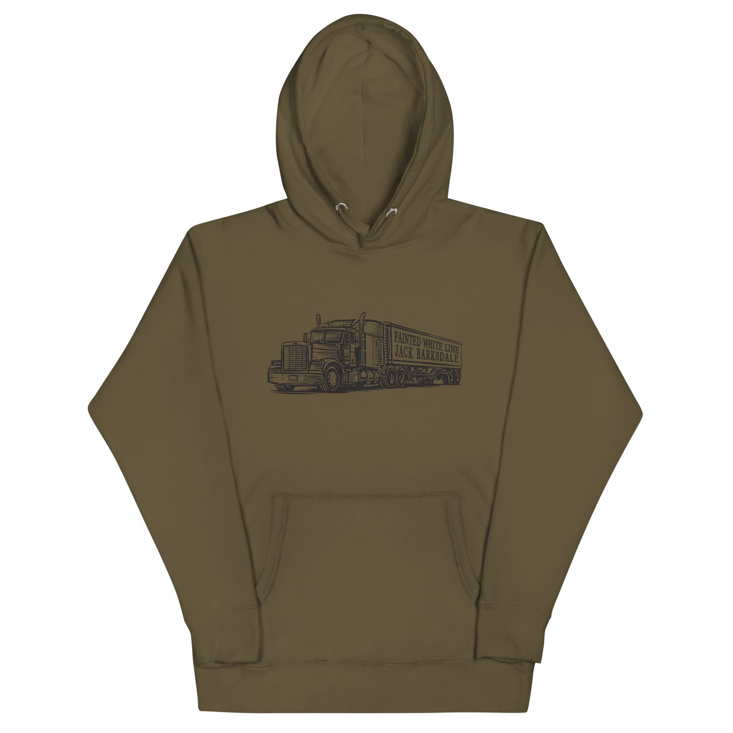 Painted White Line Unisex Hoodie