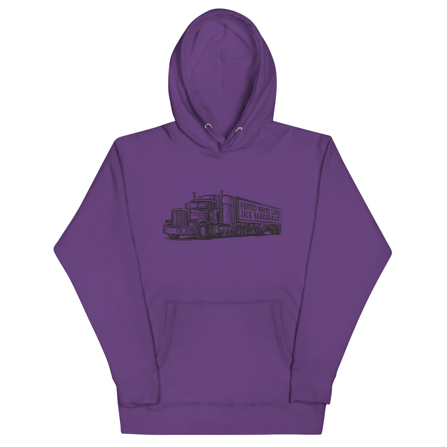 Painted White Line Unisex Hoodie