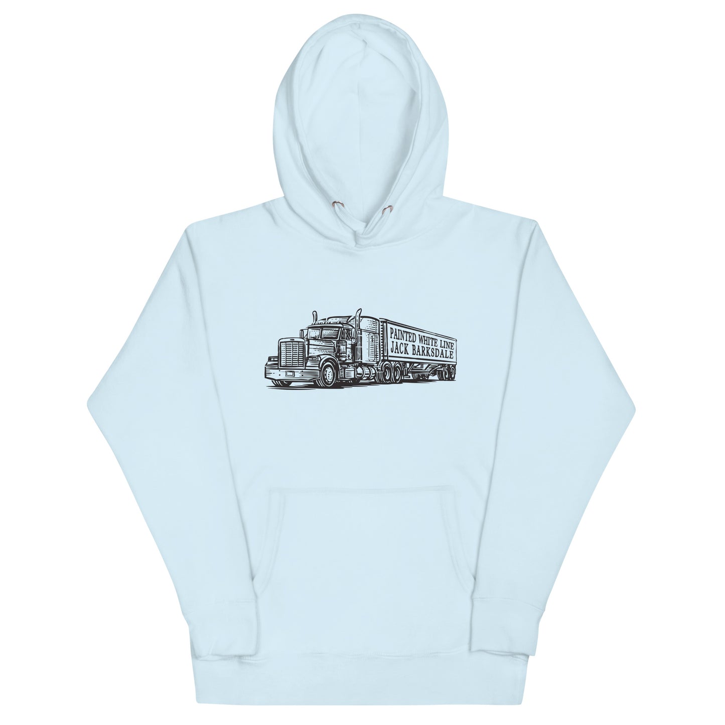 Painted White Line Unisex Hoodie