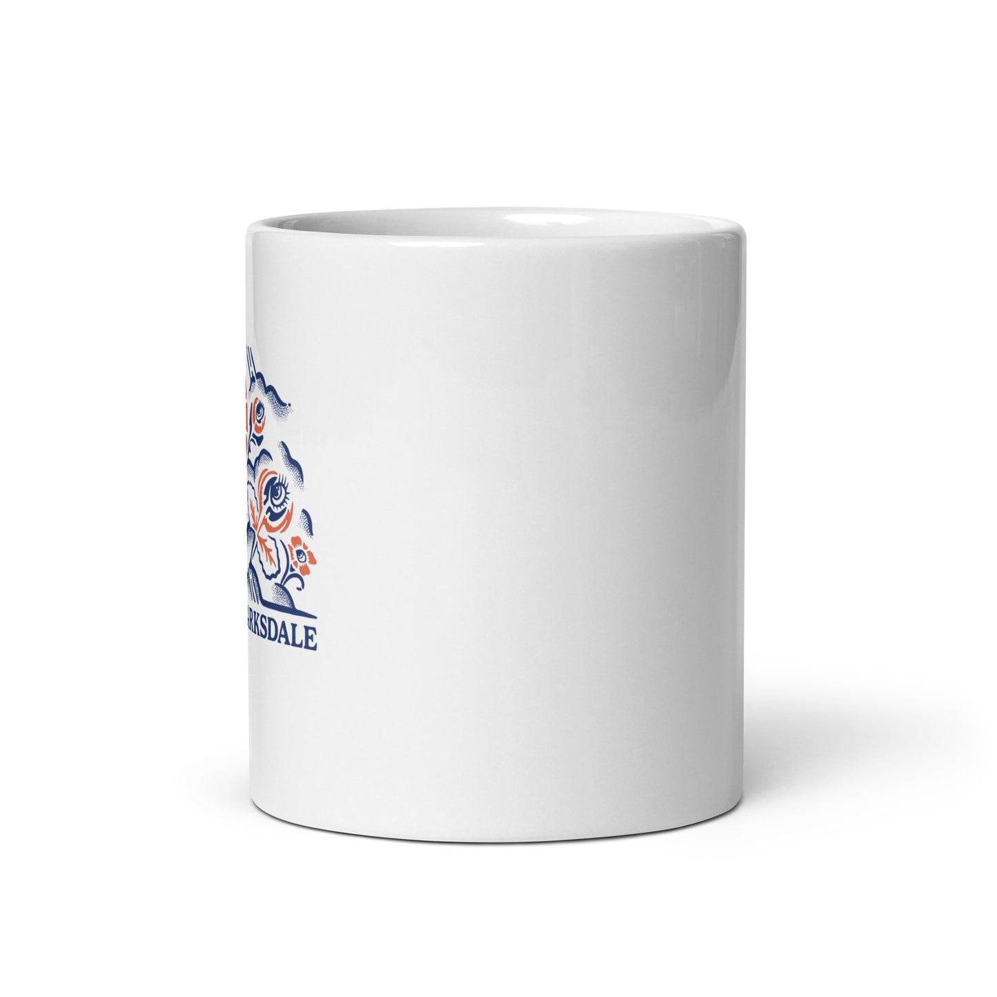 Flowers White Glossy Mug