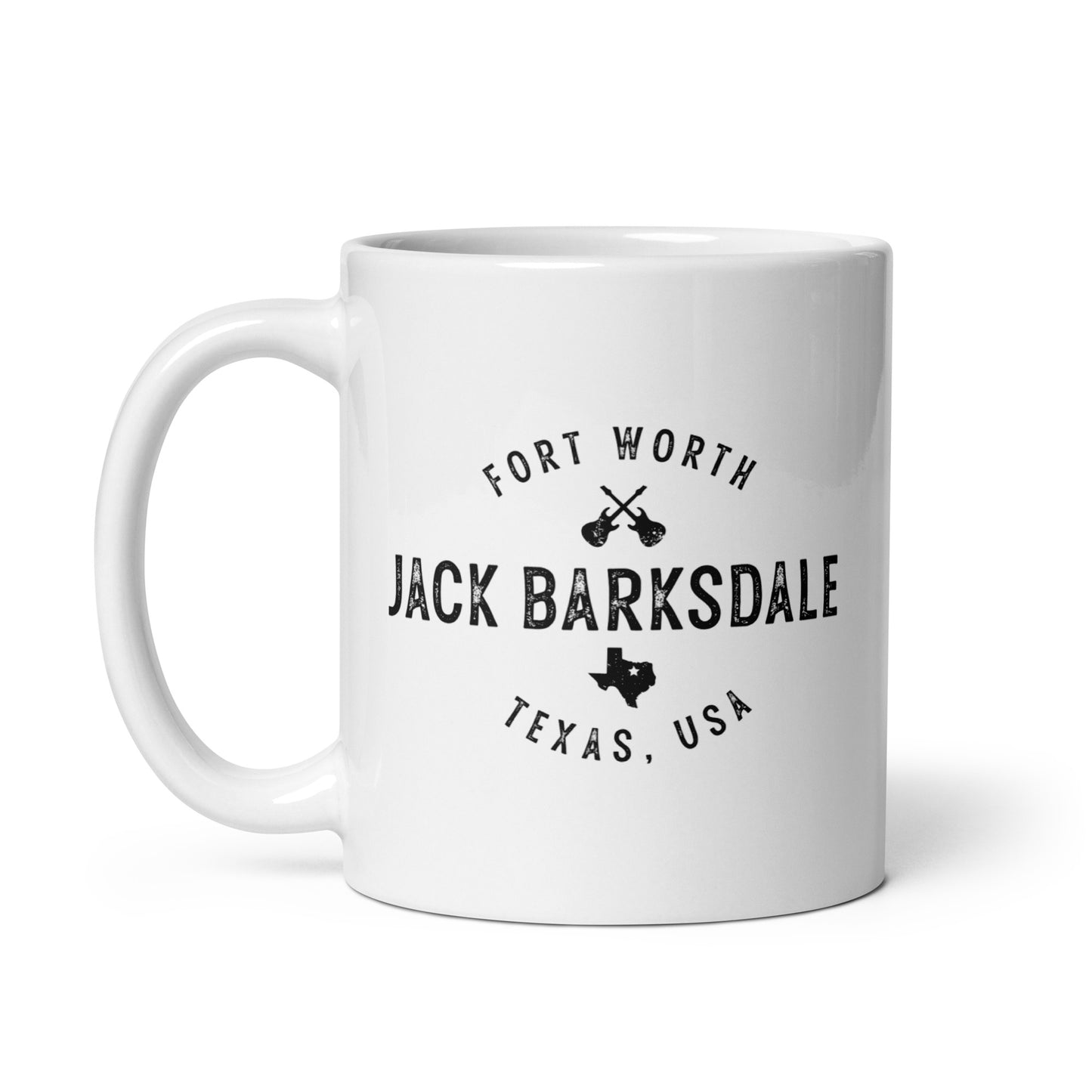 Fort Worth White Glossy Mug