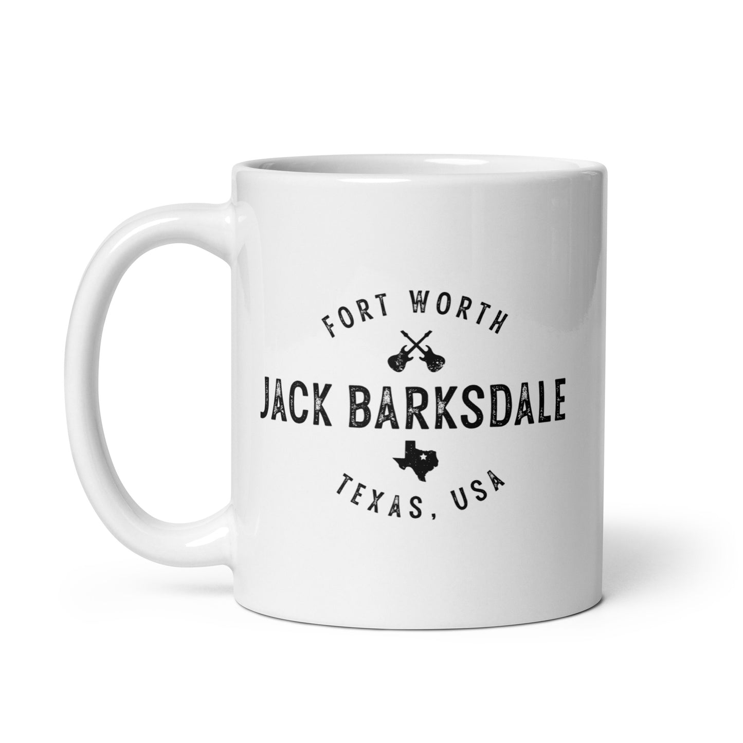 Fort Worth White Glossy Mug