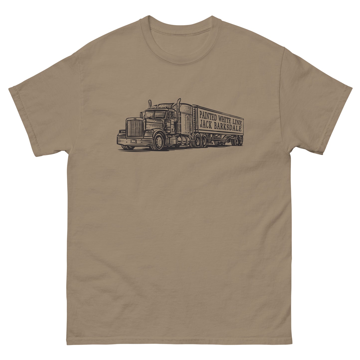Painted White Line Men's tee