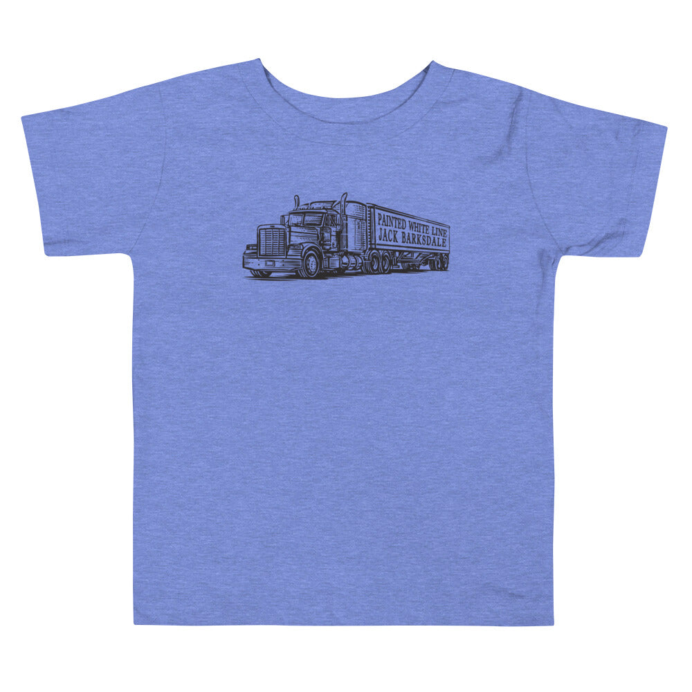 Painted White Line Toddler Tee