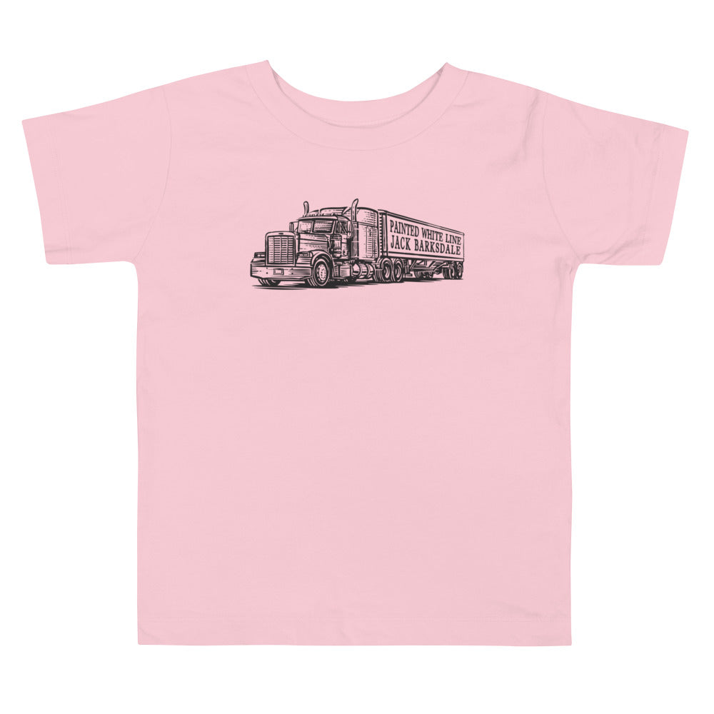 Painted White Line Toddler Tee