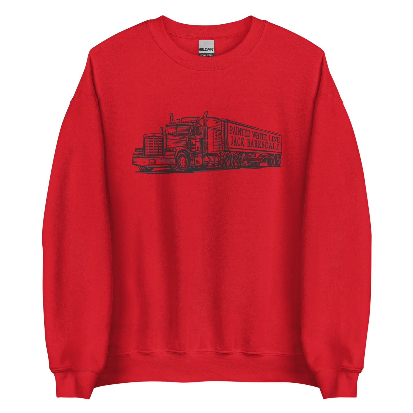 Painted White Line Unisex Sweatshirt