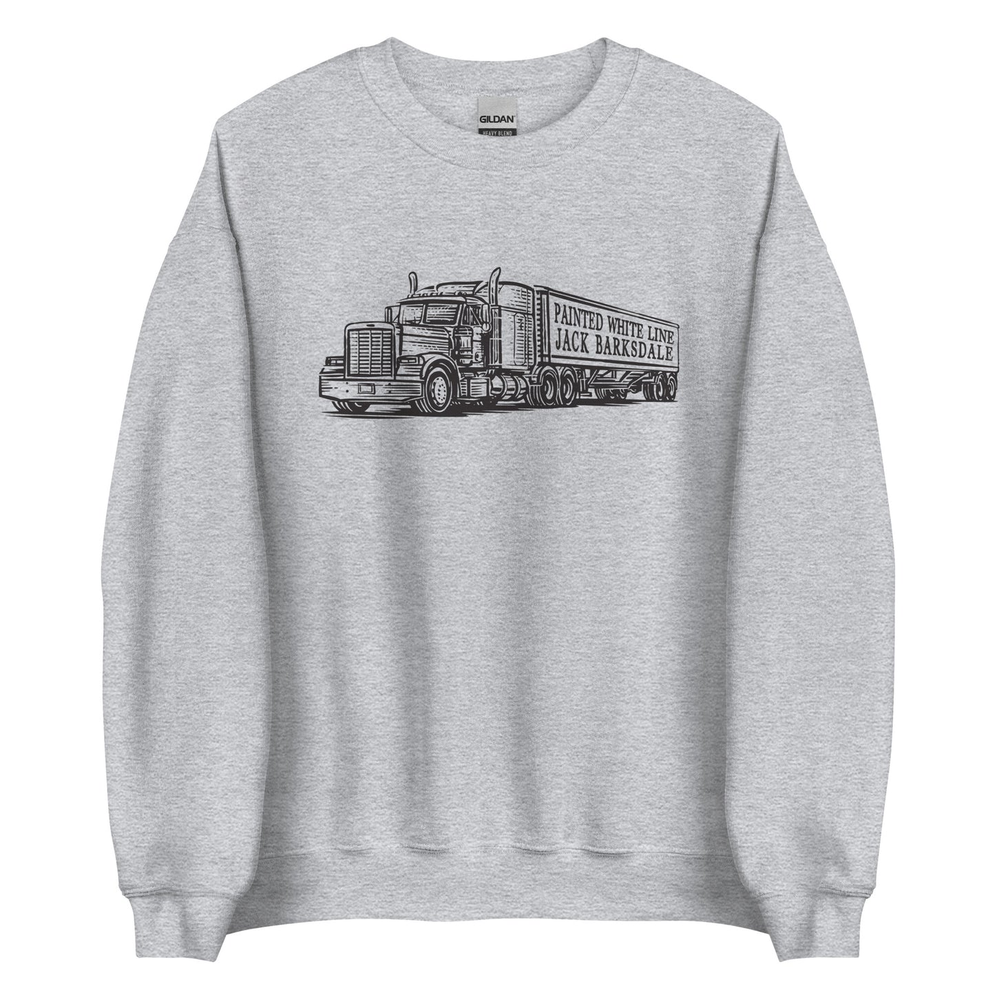 Painted White Line Unisex Sweatshirt