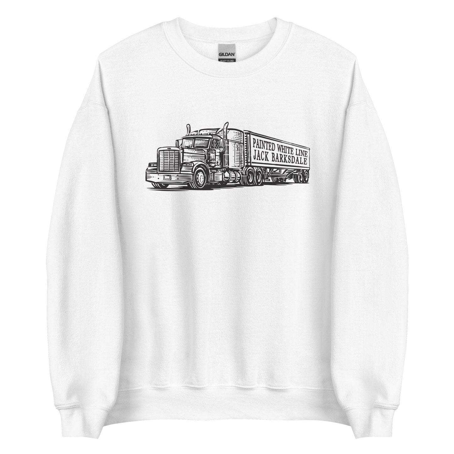 Painted White Line Unisex Sweatshirt