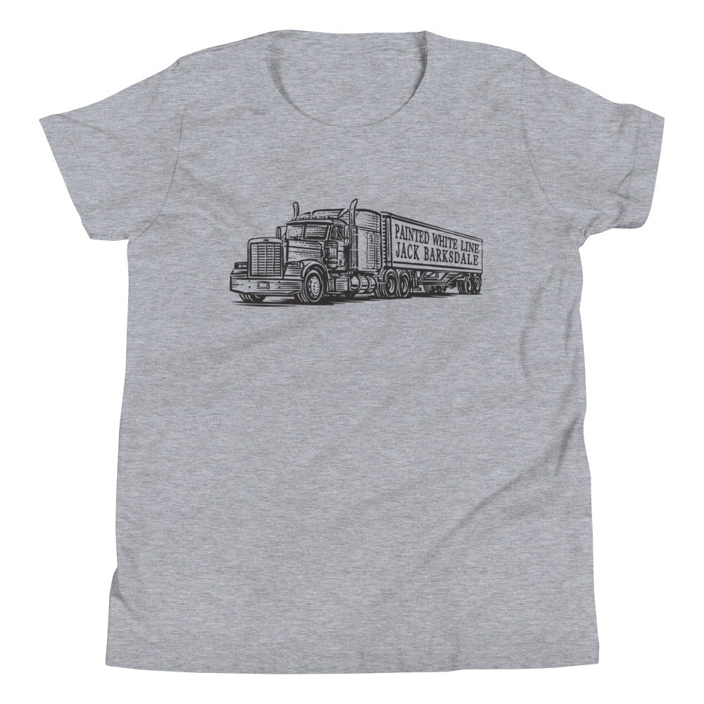 Painted White Line Super Soft Youth T-Shirt