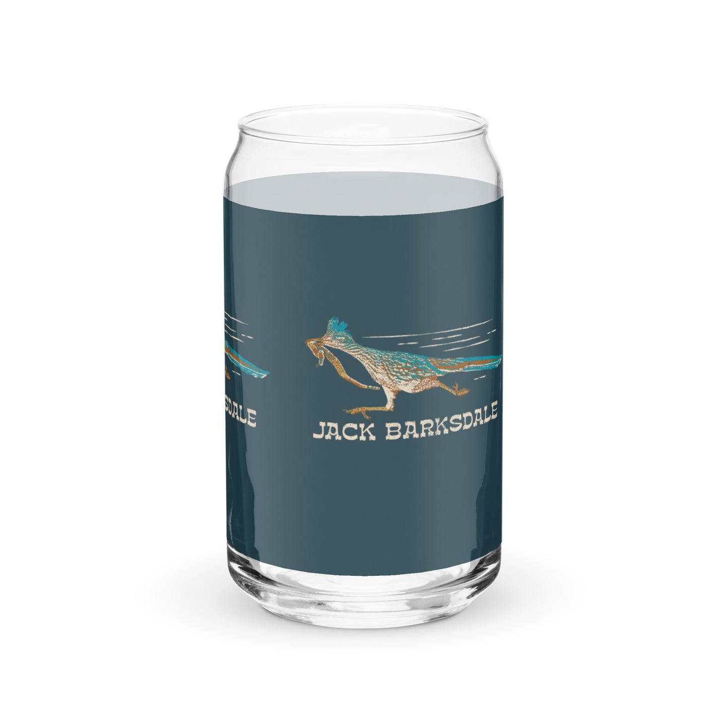 Roadrunner Can-Shaped Glass