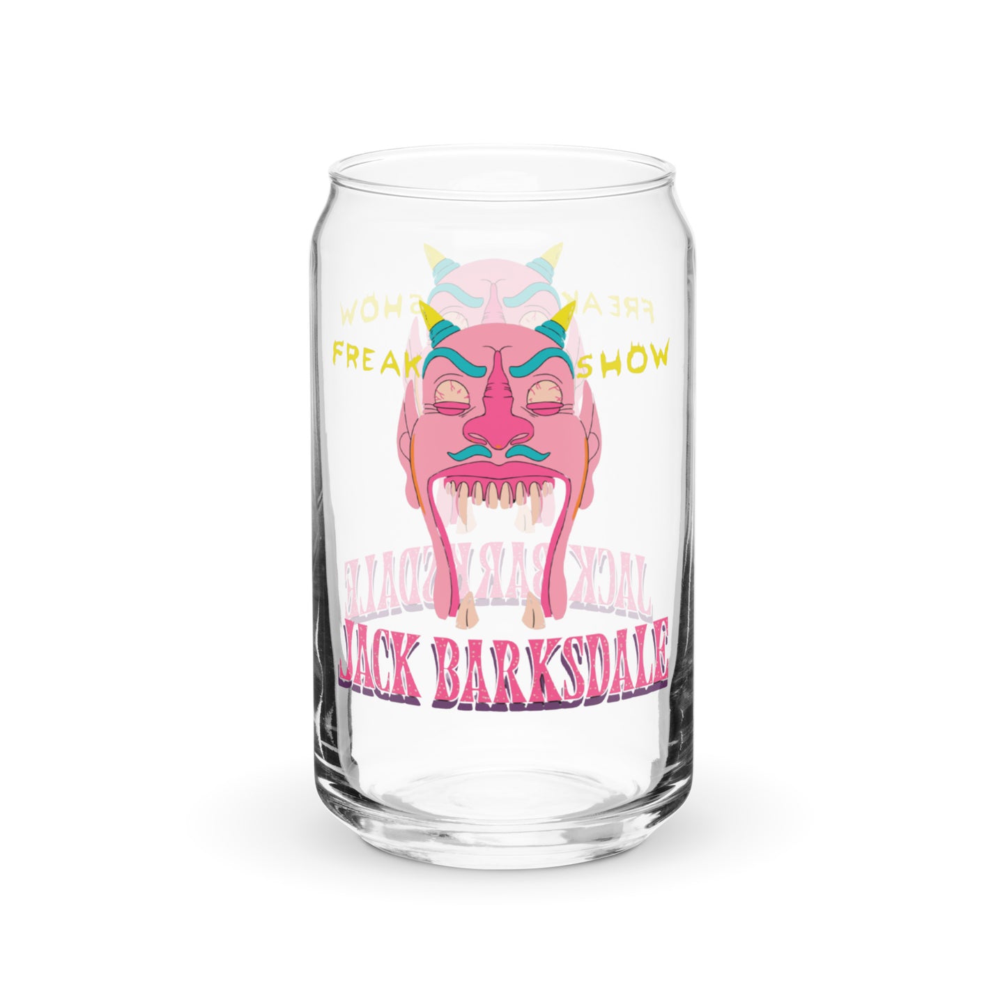 Freak Show Jack Barksdale Can-Shaped Glass