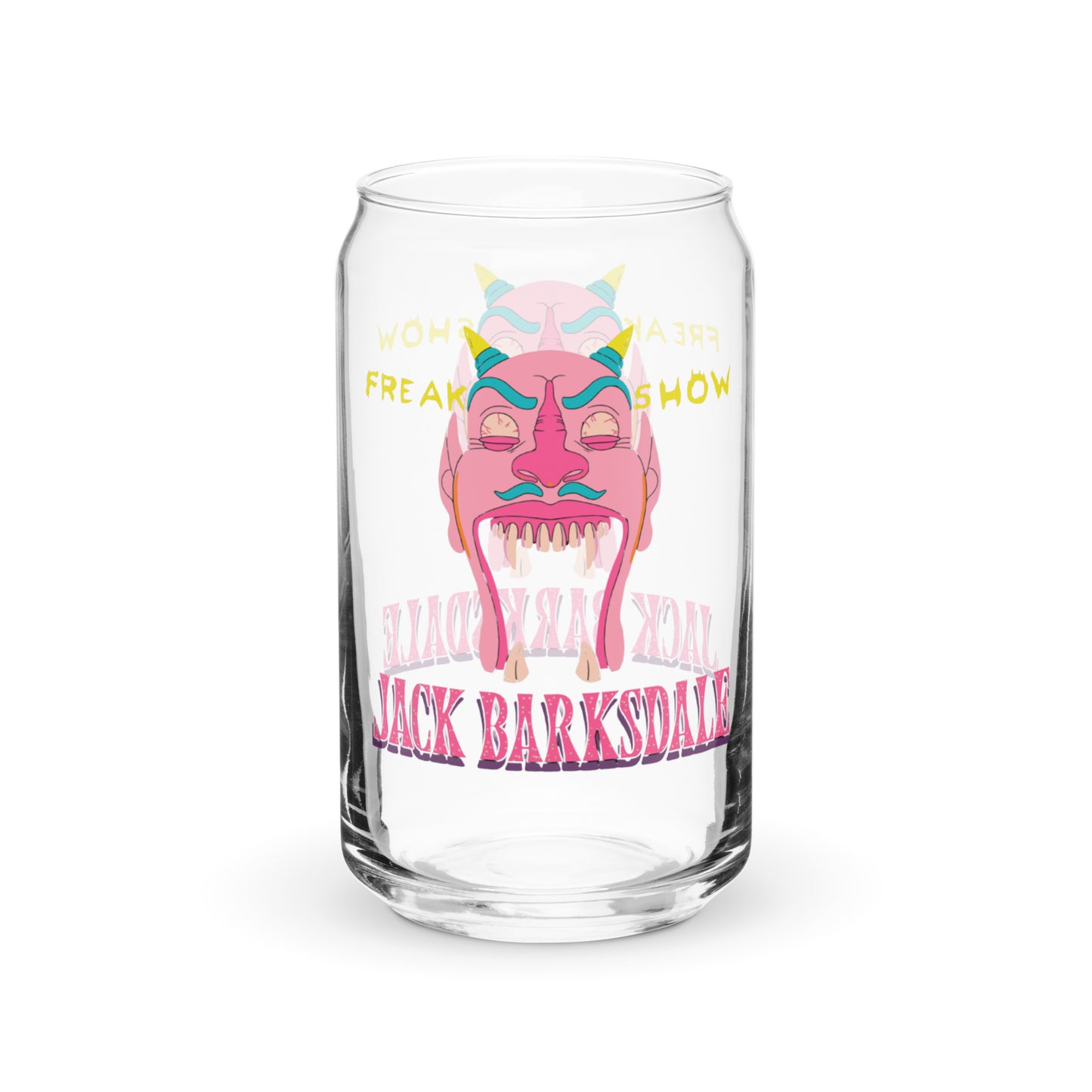 Freak Show Jack Barksdale Can-Shaped Glass