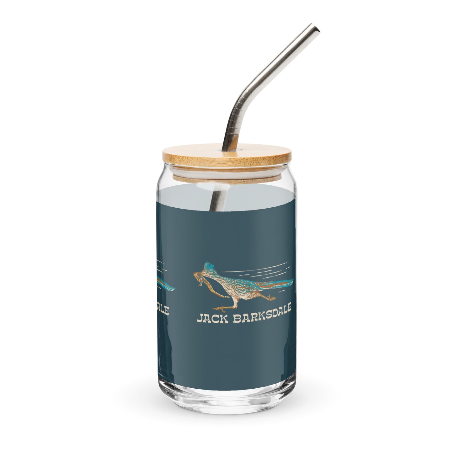 Roadrunner Can-Shaped Glass