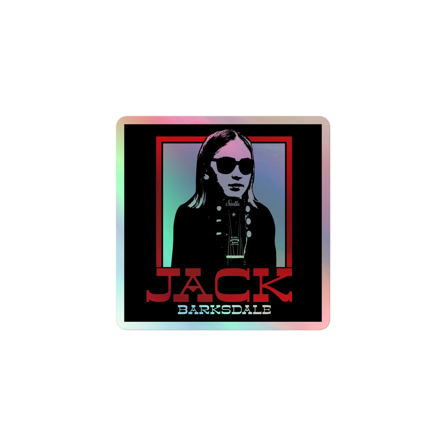 Jack Barksdale Sunglasses Holographic Sticker