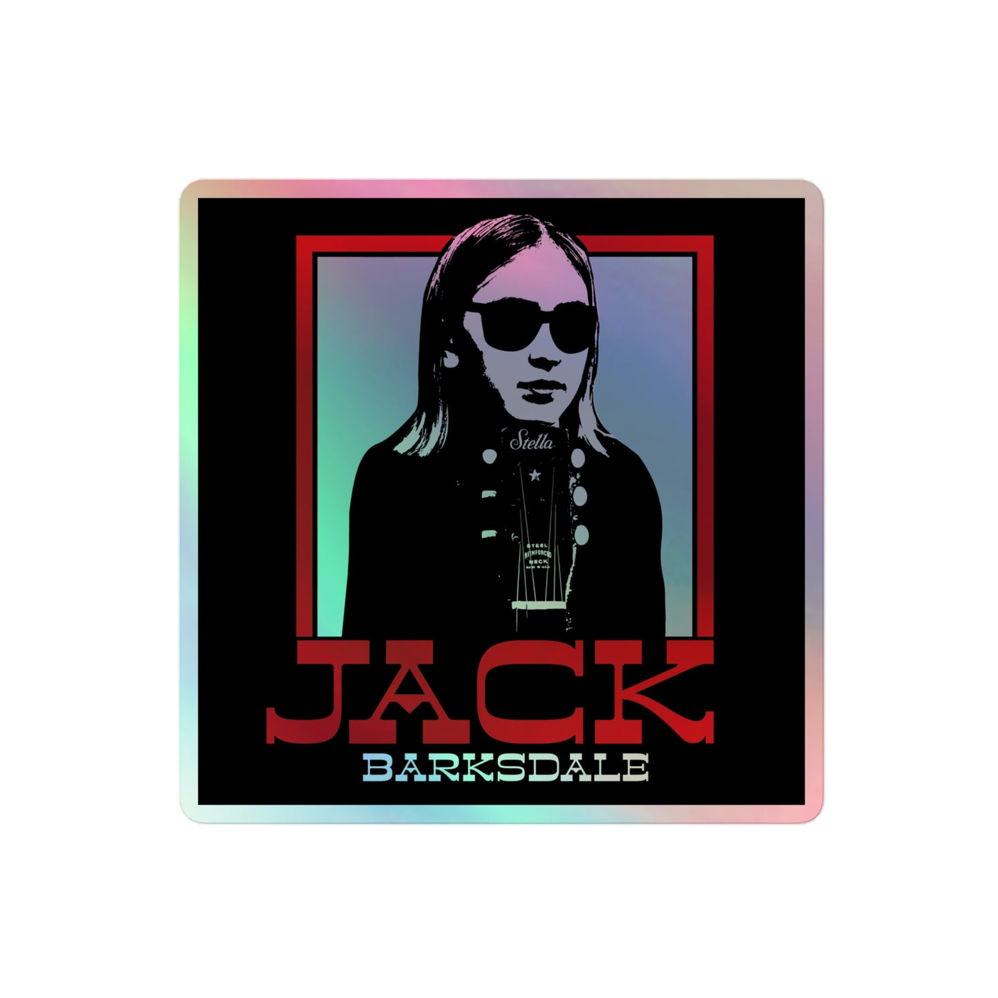 Jack Barksdale Sunglasses Holographic Sticker