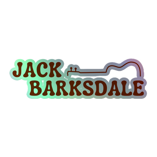 Jack Barksdale Folk Logo Holographic Sticker