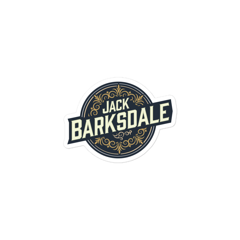 Jack Barksdale Round Logo Sticker