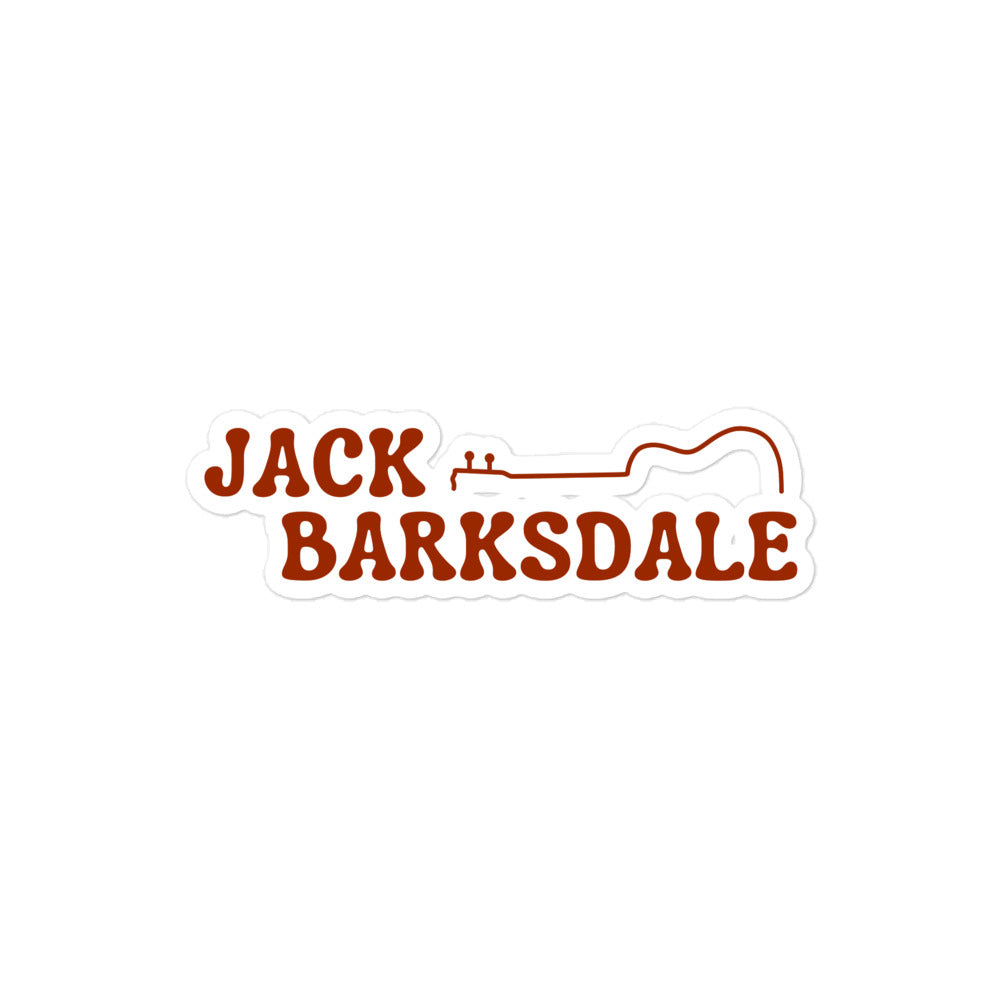 Jack Barksdale Folk Logo Sticker