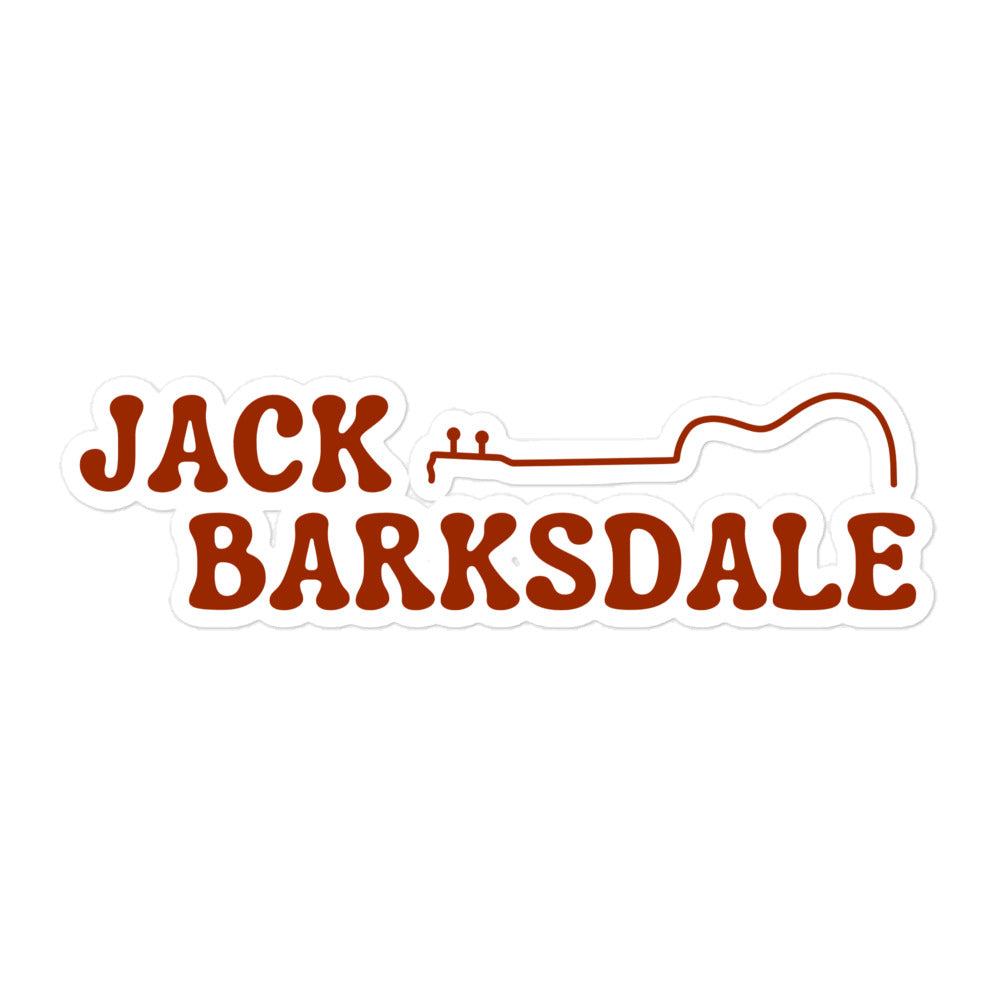 Jack Barksdale Folk Logo Sticker