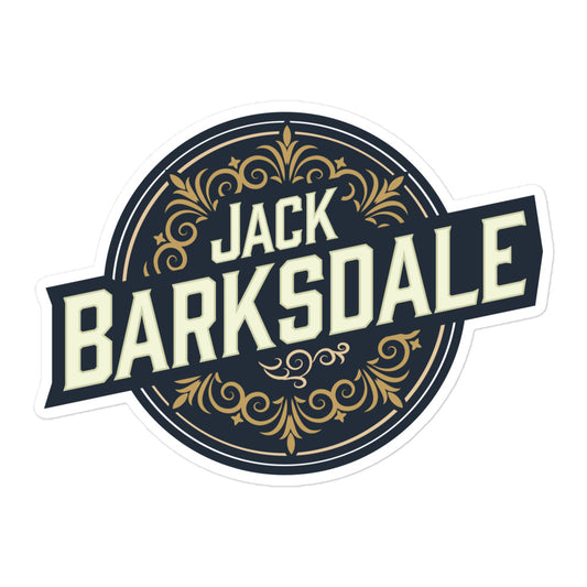 Jack Barksdale Round Logo Sticker