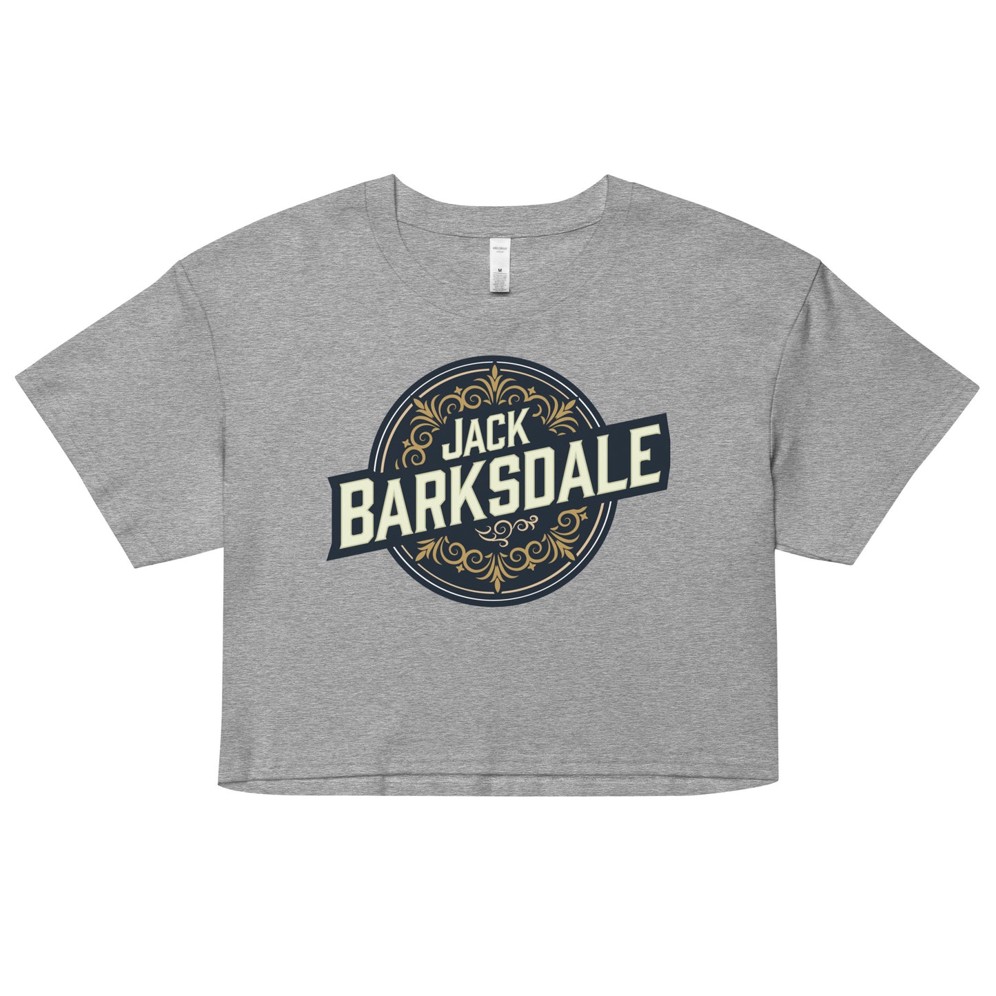 Jack Barksdale Round Logo Crop Top