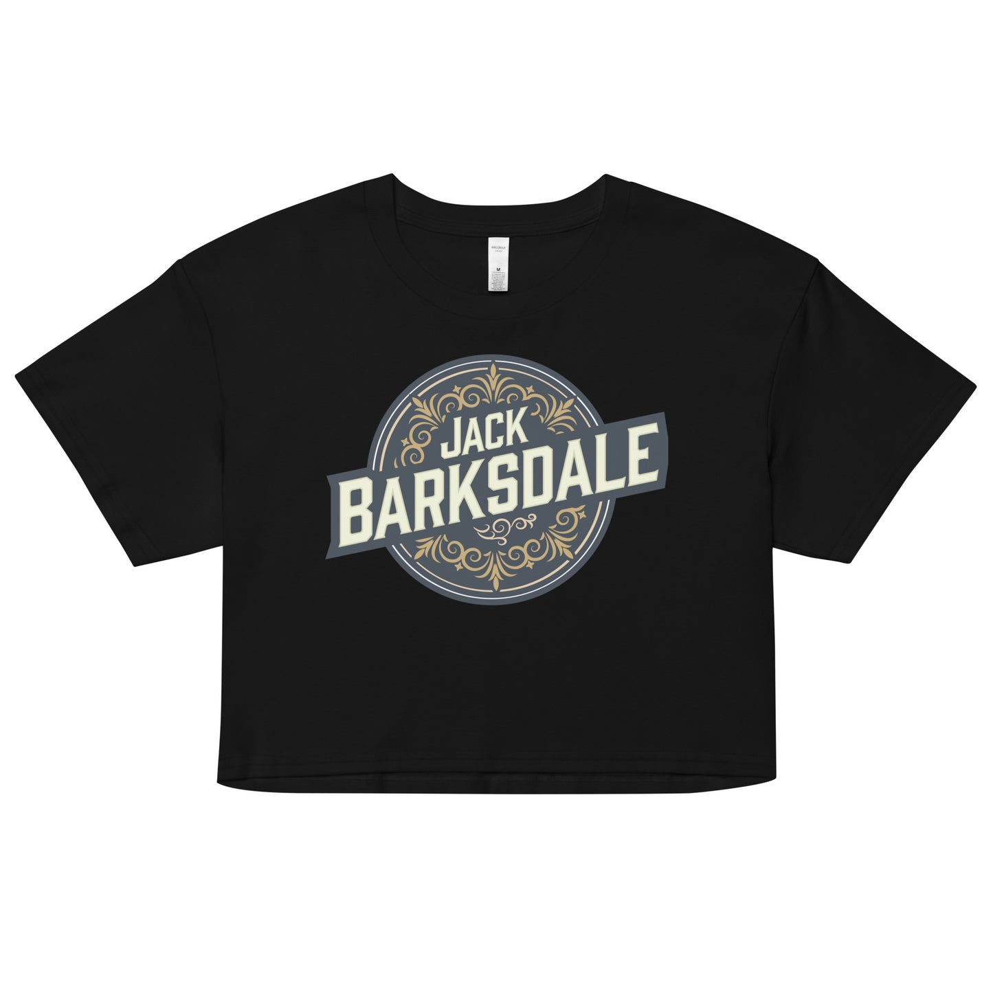 Jack Barksdale Round Logo Crop Top