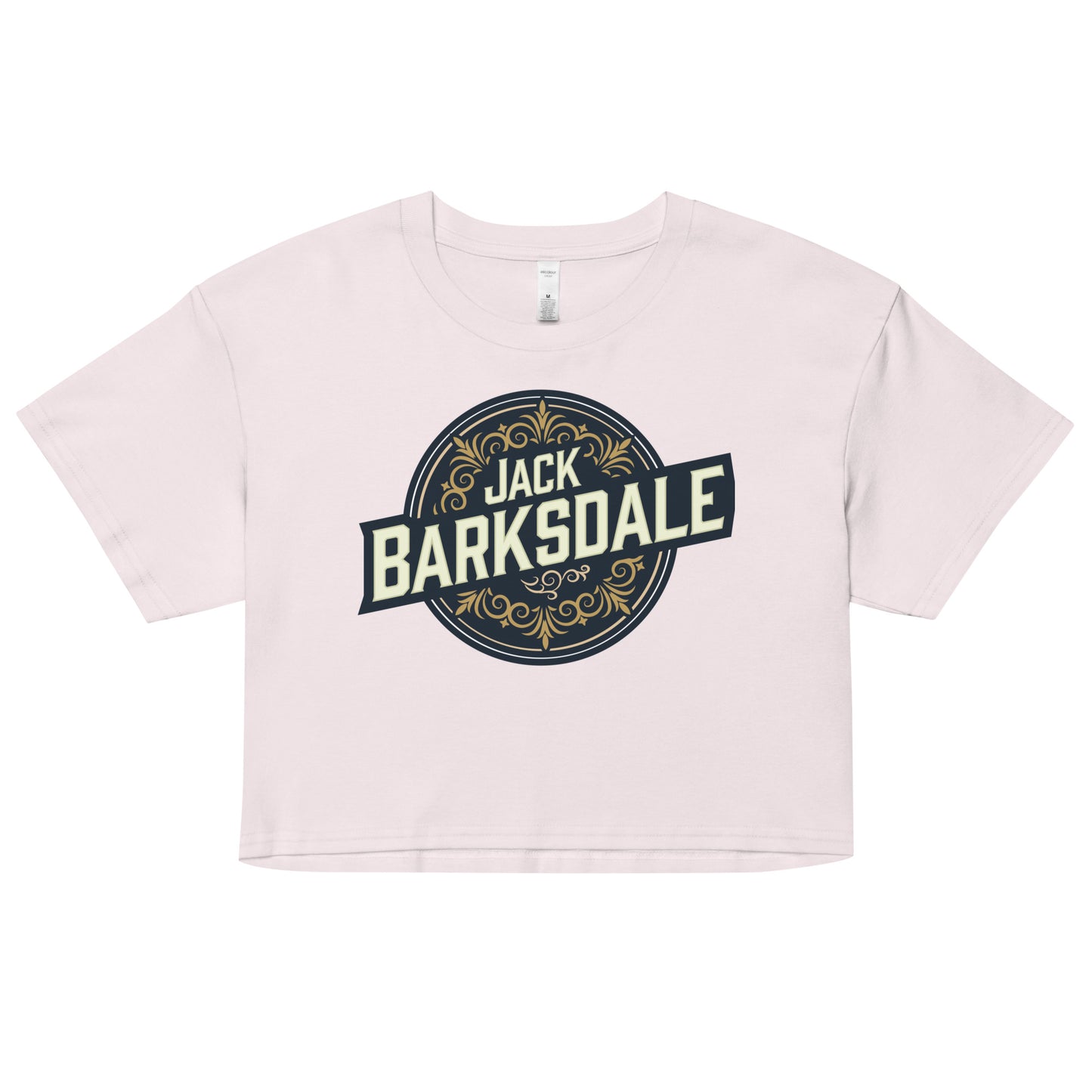 Jack Barksdale Round Logo Crop Top