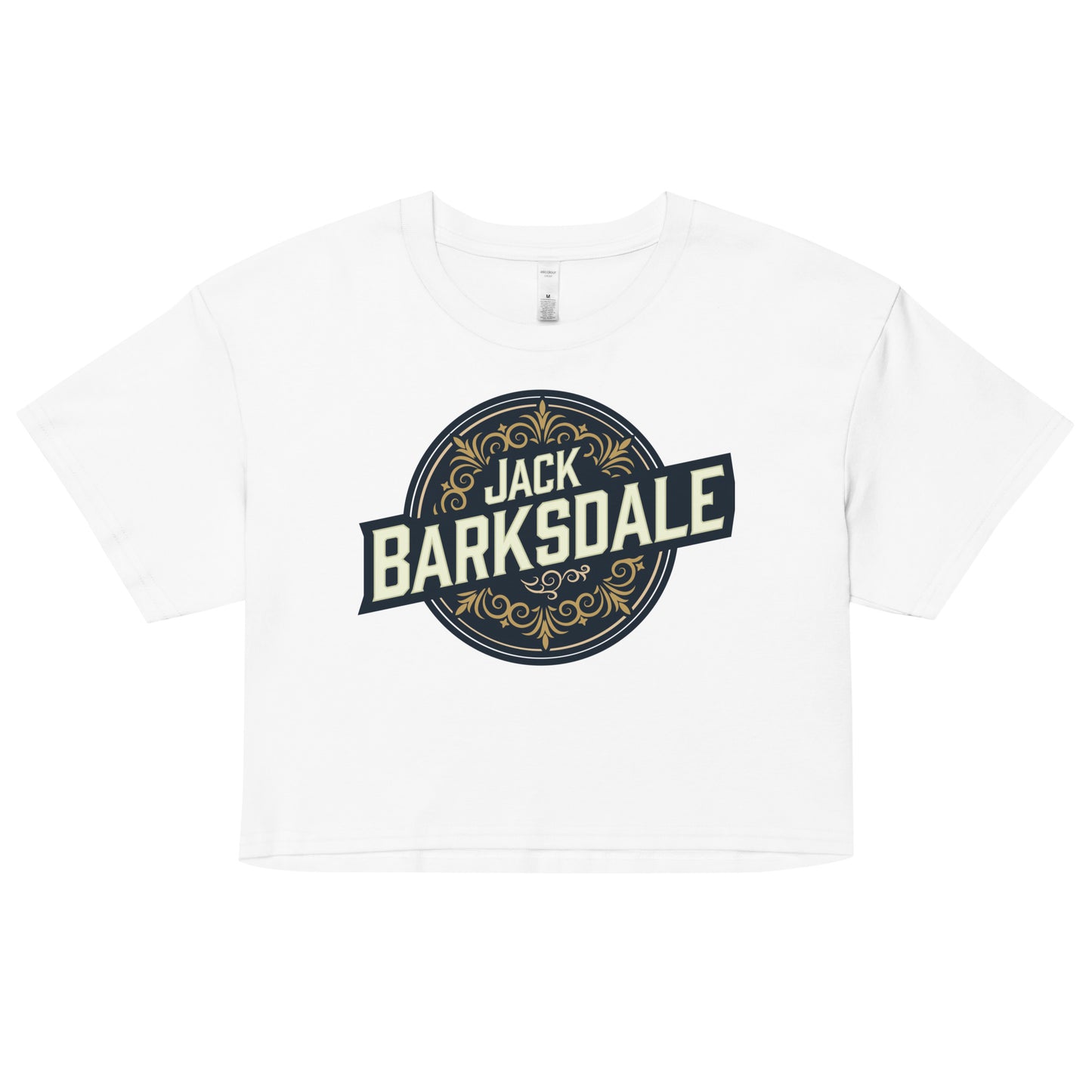 Jack Barksdale Round Logo Crop Top