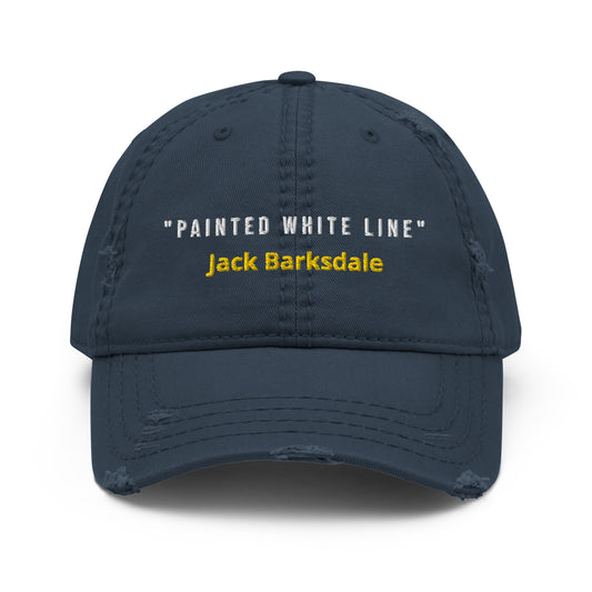 Painted White Line Cap