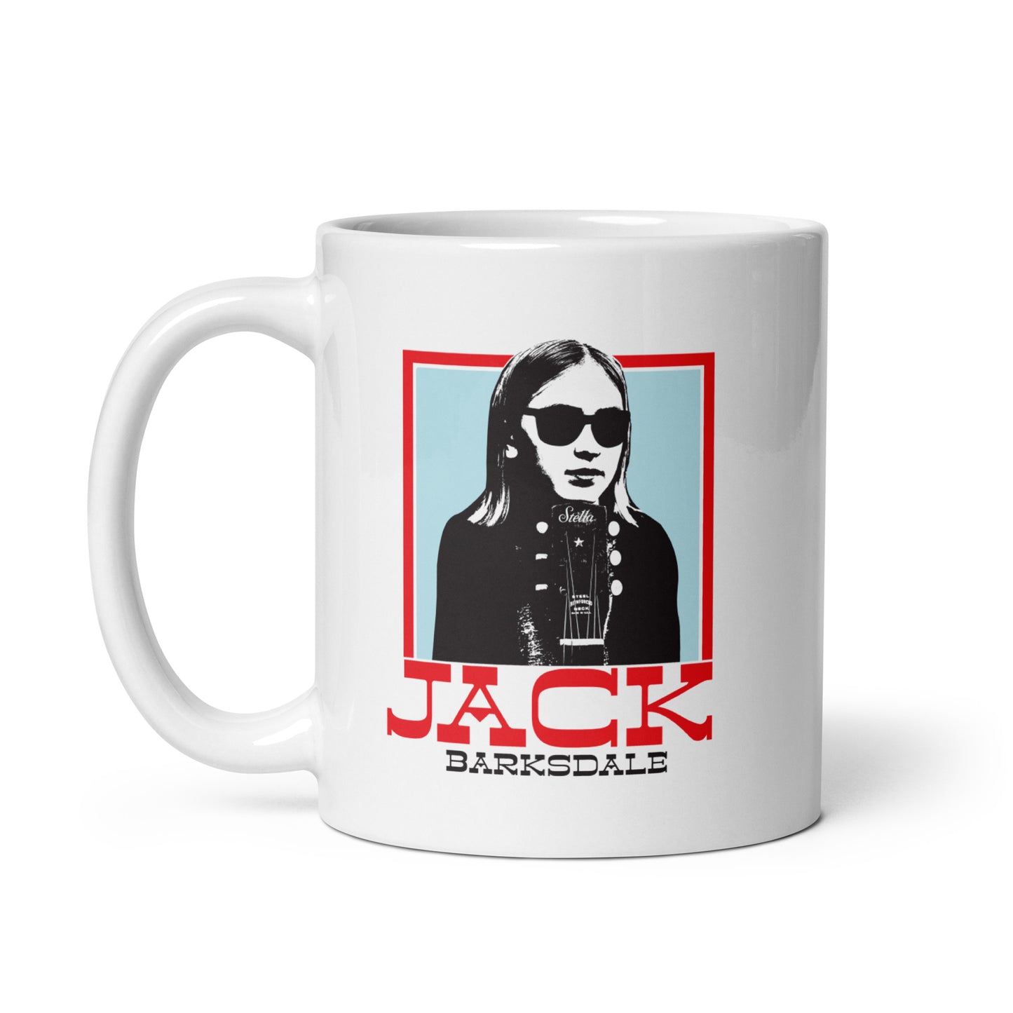 Jack Barksdale Sunglasses White glossy mug